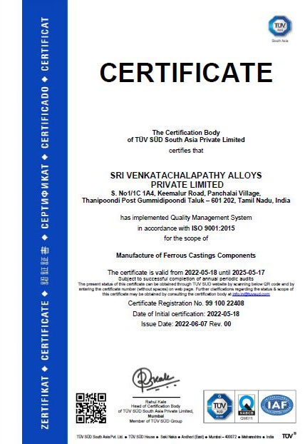 ISO Certificate